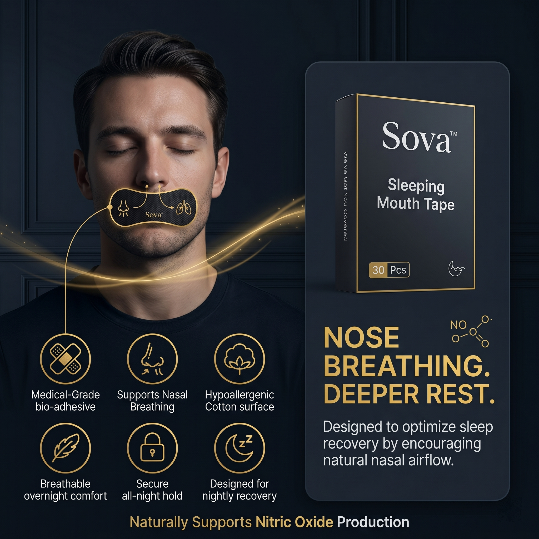 Sova™ Bio-Adhesive Mouth Tape