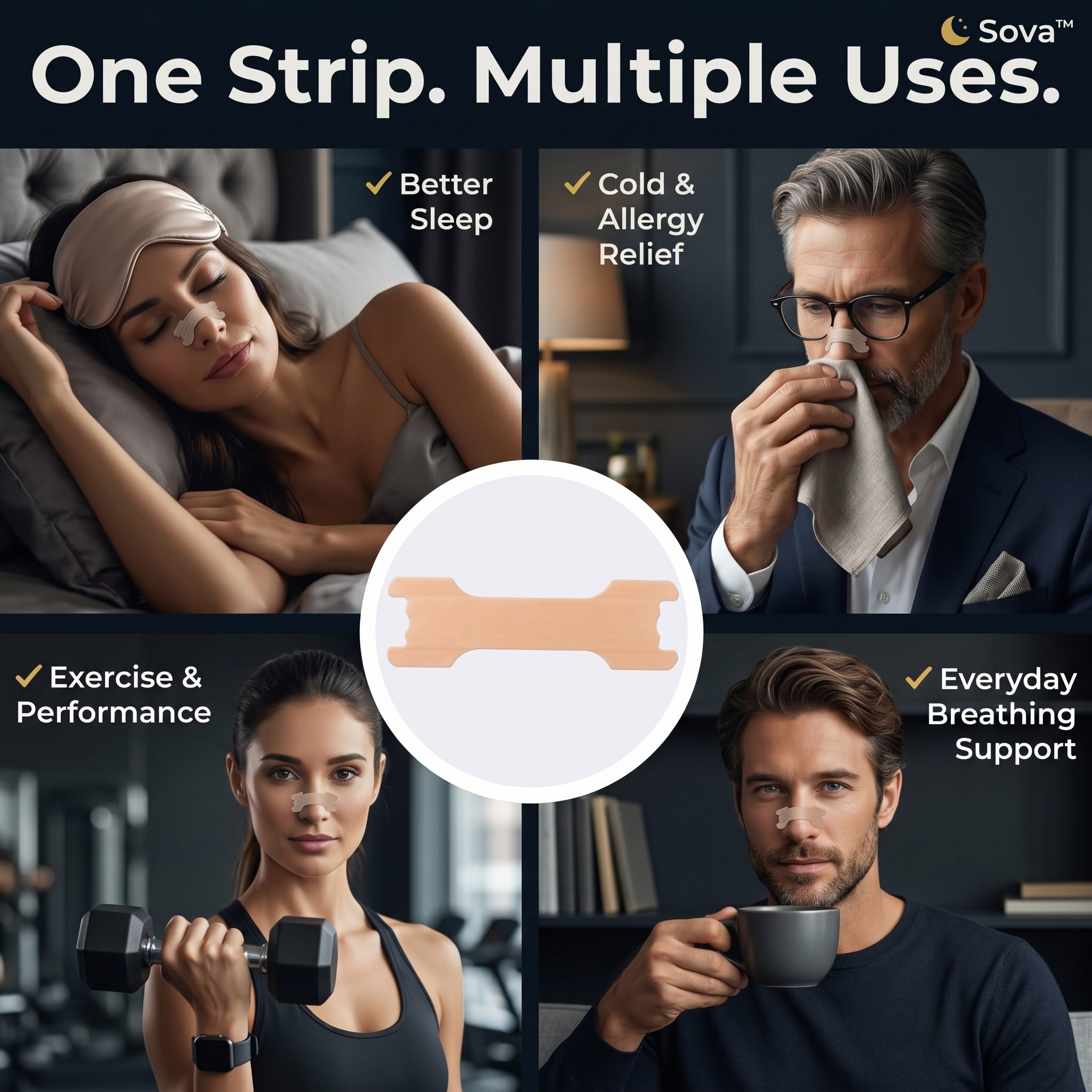 Sova™ Smooth Sleep Nasal Strips